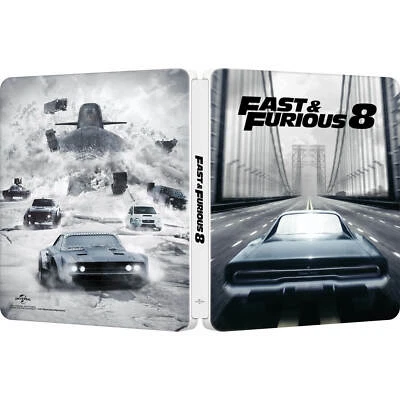 Fast & Furious 8 - Zavvi Exclusive Limited Edition Steelbook, BLU-RAY BRAND NEW! Foto 1 de 4
