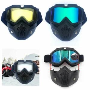 Ski Goggles Anti-fog Winter Snow Sports Snowmobile Goggles Face Mask Eyewear SS - Picture 1 of 17