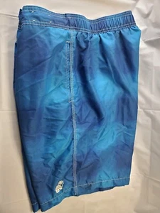 Caribbean Joe Men's Swim Shorts Trunks XL Blue Solid 9" Inseam Waist 38" - Picture 1 of 6