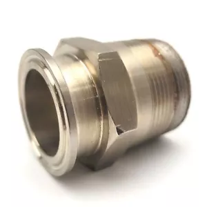 1-1/2" Sanitary Tri-Clamp To 1-1/2"NPT Male Straight Adapter Stainless Steel - Picture 1 of 4