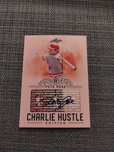 2020 Leaf Pete Rose Charlie Hustle Edition Autograph Auto #AU-04 Reds