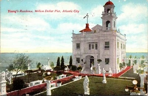 Young's Residence Million Dollar Pier Atlantic City New Jersey Postkarte - Bild 1 von 2