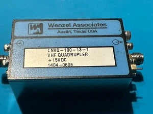 Quantic Wenzel Associates LNVQ-100-13-1 VHF cuádruple 15 VDC 100 MHZ 13 dB - Imagen 1 de 5