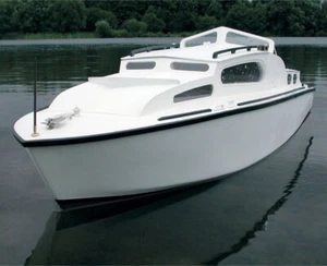 Sea Commander 34in Radio Control Cabin Cruiser Wood Kit with Fittings Set - Picture 1 of 6