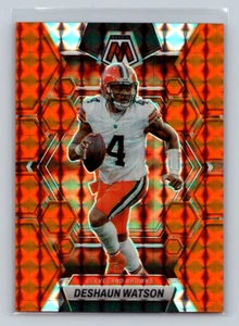 2023 Mosaic Football #48 DeShaun Watson - naranja 010/199 - marrón partido de colores - Imagen 1 de 2