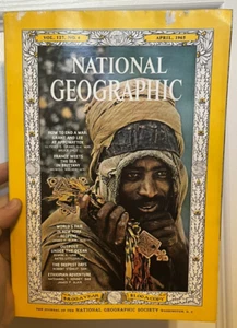 Vintage April 1965 National Geographic Magazine Ethiopian Adventure France Sea - Picture 1 of 2