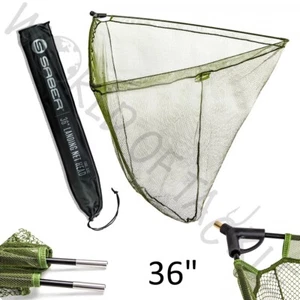 Cabeza de red de aterrizaje 36" muestra carpa lucio grueso sable cabeza de red + bolsa apestosa - Imagen 1 de 5