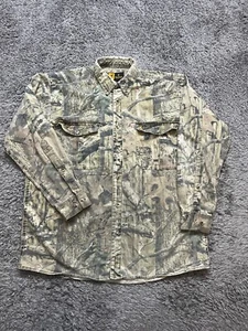 Browning Shirt Mens XL Camo Long Sleeve Button Down Hunting Board Outdoor Nature - Picture 1 of 10