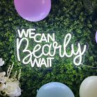 We Can Bearly Wait Neon Sign for Baby Shower Decorations, Baby Shower LED Sig...
