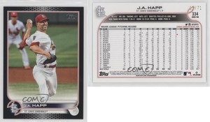 2022 Topps Series 2 Black /71 JA Happ #334