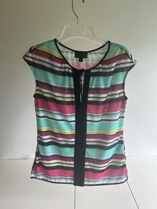 Camisa a rayas multicolor Worthington para mujer talla M - Imagen 1 de 3