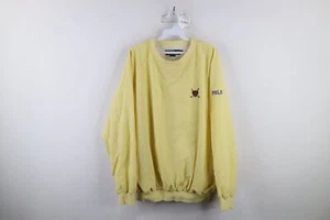 Vtg 90s Ralph Lauren Mens Small Spell Out Golf Crest Lined Windbreaker Jacket - Picture 1 of 12
