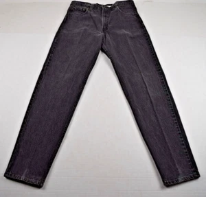 Vintage Levi's 550 Black Jeans W32 L33 90s Relaxed Fit Tapered Made USA 1993 - Picture 1 of 14