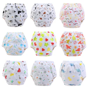 Baby Infant Reusable Washable Diapers Training Pants Boy Girls Underwear η - Picture 1 of 23