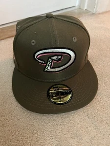 Cappello Club New Era Rosa Martini AZ Pappa Inaugurale Diamondbacks - 7 1/4 - A Mano! - Foto 1 di 7