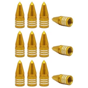 12 x YOU.S Ventilkappen Ventilverschluss Spike in Gold für Auto PKW LKW Motorrad - Bild 1 von 2