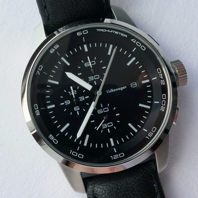 VW Volkswagen Classic Aviator Pilot Driver Sport Car Accessory Watch Chronograph - Image 1 of 4