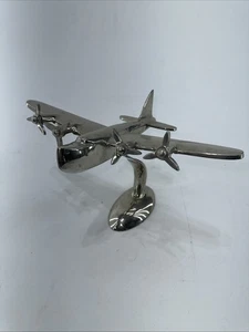 LARGE POTTERY BARN Cast Aluminum Airplane Propellers Desk Sculpture MCM Deco - Picture 1 of 15