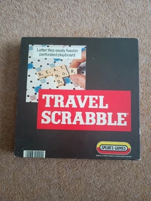 Vintage Spears Games Travel Scrabble Complete Original Box - Image 1 of 4