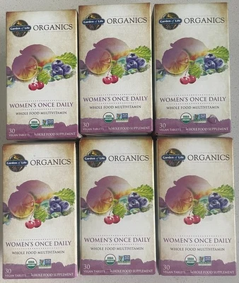 Garden of Life Organics Women’s Once Daily - 180 Tablets (6 Boxes x 30 Tablets) - Image 1 of 4