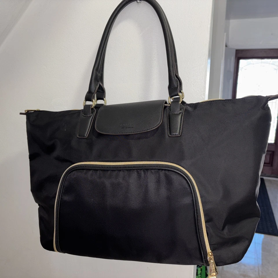 Bolsa tote de viagem AIMEE KESTENBERG-Florence laptop noite preta média - Imagem 1 de 4