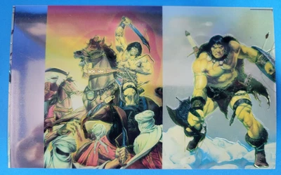 Conan II 1994 Комиксы Изображения Все Хром Серия 2 Промо Панель Необрезанный Лист - Изображение 1 из 2