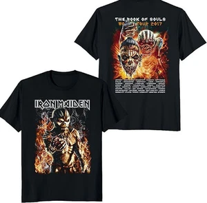 Iron Maiden Black T-Shirt – Book of Souls 2017 Global Tourtshirt - Picture 1 of 1