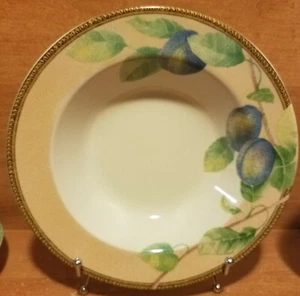 PTS / Interiors Newbury Rand Suppenschüssel, 9 1/8", Steinzeug, Obst, EUC - Bild 1 von 7