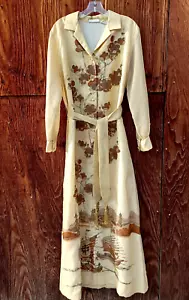 Vintage 1960's ALFRED SHAHEEN Honolulu Top Upscale Hawaiian Designer Print Dress - Picture 1 of 10