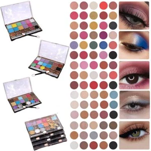 Paleta de sombras acristaladas de belleza múltiple brillante 18 colores regalo maquillaje Reino Unido - Imagen 1 de 7