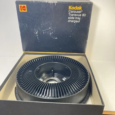 Kodak Carousel Transvue Slide Tray for 80 slides in box Vintage Open Box - Image 1 of 4