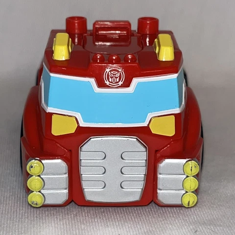 Transformers Rescue Bots Heatwave Fire-Bot Playskool Heroes Fire Truck Red READ Cover