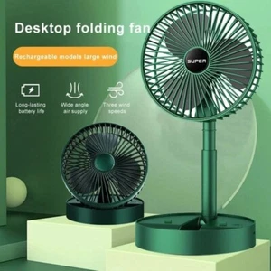Desktop Foldable Retractable Small Fan Mini Portable Charging USB - Picture 1 of 6