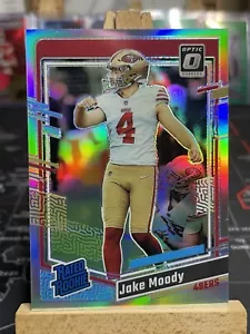 2023 Panini Donruss Optic Football Silver Rated Rookie Jake Moody RC 49ers - Picture 1 of 2
