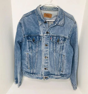 Vintage Levis Denim Herren Trucker Jacke Größe 46 Regular 70506 Made In USA Large - Bild 1 von 11