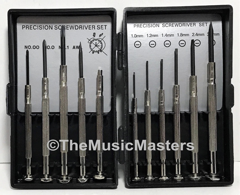 11 Piece Precision Mini Screwdriver Set Hand Tool Eyeglasses Watch Repair Kit - Image 1 of 4