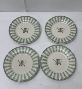 Pfaltzgraff Naturewood Salad Plates 8"  Portfolio Leaves Watering Can Set 4 - Picture 1 of 15