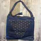 Viola Castellani purse- Milano-Blue leather (Made in Italy)