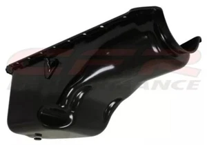 Black Steel Oil Pan For 66-90 Chevy Truck Big Block 396 402 427 454 V8 6 Quart - Bild 1 von 3