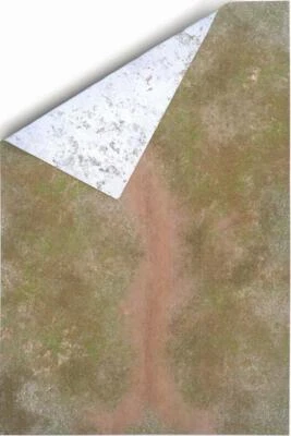 GAME MAT.EU 6'x4' Double Sided G-Mat Battle Mat: Battleground and Winter Realm v2 - Gamem...