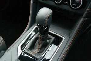 JDM OEM WRX S4 SporVita Genuine Leather Wrapped Shift Lever Shift knob New JAPAN - Picture 1 of 2