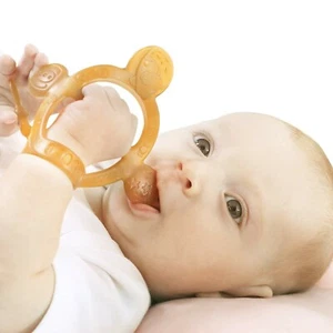 Never drop Baby Teething Bracelet Fully adjustable Hygienic Soft Safe Food grade - Picture 1 of 9