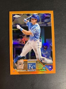 2023 Topps Chrome Michael Massey RC Orange /25 Kansas City Royals 