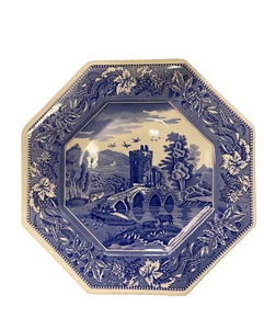 Spode Blue Room Sutherland Collection ~ Lucano ~ achteckiger Teller sehr guter Zustand - Bild 1 von 4