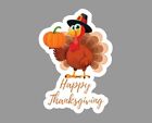 Happy Thanksgiving Turkey Decoration Die Cut Glossy Fridge Magnet