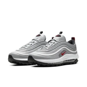 NEW 2020 NIKE AIR MAX 97 G GOLF SHOES "SILVER BULLET" METALLIC CI7538-001 10.5 - Picture 1 of 12