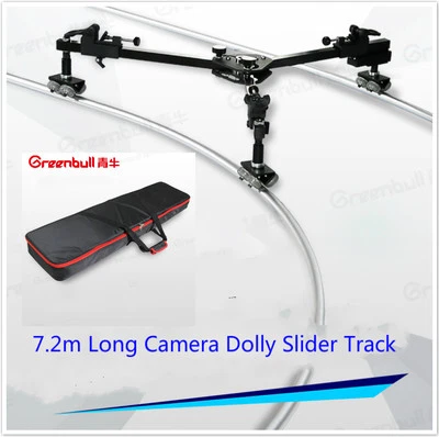 GreenBull EasyShoot Portable Video Camera Slider Dolly Kit 7.2m Track Load Film - Image 1 of 4