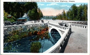 View in Front of Multnomah Falls, Columbia River Highway, Oregon Postcard - Picture 1 of 2