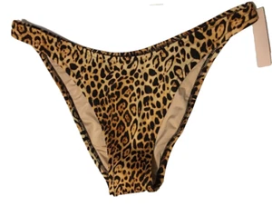 Victoria's Secret Swim Leopard Animal Escondido Brazilian Swim Bottom Size L NWT - Picture 1 of 16