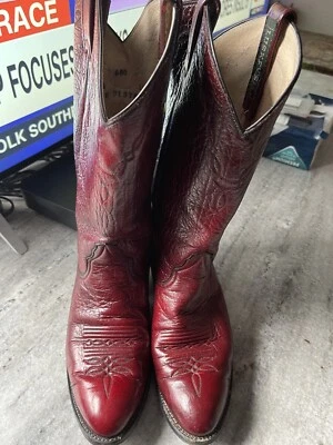 Vintage Luskeys Cowboy Boots Size 8 - Image 1 of 4